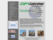 Tablet Screenshot of galvotec.com